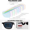 imageMEETSUN Polarized Sunglasses for Men Women Classic Retro Sun Glasses for Driving Fishing UV Protection2 Pack Matte Black Frame Grey Lens  Blue Mirrored Lens