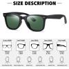 imageMEETSUN Polarized Sunglasses for Men Women Classic Retro Sun Glasses for Driving Fishing UV Protection2 Pack Matte Black Frame Grey Lens  Green Lens