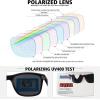 imageMEETSUN Polarized Sunglasses for Men Women Driving Sun Glasses UV Protection2pack Blackred Mirror Lens