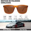 imageMEETSUN Polarized Sunglasses for Men Women Driving Sun Glasses UV Protection3packblackbrownblack Dark Green