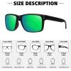 imageMEETSUN Polarized Sunglasses for Men Women Sports Driving Fishing Glasses UV400 Protection2 Packblack Graygreen Mirror Lens