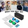 imageMEETSUN Polarized Sunglasses for Men Women Sports Driving Fishing Glasses UV400 Protection2 Packblue Mirror Lensgreen Mirror Lens