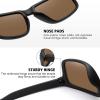imageMEETSUN Polarized Sunglasses for Men Women Sports Driving Fishing Glasses UV400 Protection2packblack Blue Mirror Lens