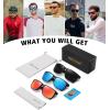 imageMEETSUN Polarized Sunglasses for Men Women Sports Driving Fishing Glasses UV400 Protection3packblackbluered