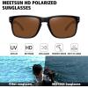 imageMEETSUN Polarized Sunglasses for Men Women Sports Driving Fishing Glasses UV400 Protection3packblackbrowng15 Lens