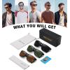 imageMEETSUN Polarized Sunglasses for Men Women Sports Driving Fishing Glasses UV400 Protection3packblackbrowng15 Lens
