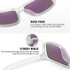 imageMEETSUN Polarized Sunglasses for Men Women Sports Driving Fishing Glasses UV400 Protection3packblackclear FrameBlue Green Mirror Lensclear FrameGreen Mirror Lens