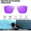 imageMEETSUN Polarized Sunglasses for Men Women Sports Driving Fishing Glasses UV400 Protection3packblackpinkpurple