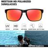 imageMEETSUN Polarized Sunglasses for Men Women Sports Driving Fishing Glasses UV400 Protection3packblueredgreen