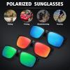 imageMEETSUN Polarized Sunglasses for Men Women Sports Driving Fishing Glasses UV400 Protection3packblueredgreen