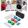 imageMEETSUN Polarized Sunglasses for Men Women Sports Driving Fishing Glasses UV400 Protection3packblueredgreen