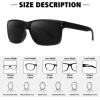 imageMEETSUN Polarized Sunglasses for Men Women Sports Driving Fishing Glasses UV400 ProtectionBlack Framegray Lens