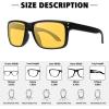 imageMEETSUN Polarized Sunglasses for Men Women Sports Driving Fishing Glasses UV400 ProtectionBlack Framenight Vision Lens