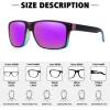 imageMEETSUN Polarized Sunglasses for Men Women Sports Driving Fishing Glasses UV400 ProtectionBlack Purple Blue Framepurple Mirror Lens