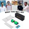 imageMEETSUN Polarized Sunglasses for Men Women Sports Driving Fishing Glasses UV400 ProtectionBlackgreen Mirror Lens