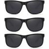imageMEETSUN Polarized Sunglasses for Men Women UV Protection Classic Driving Sun Glasses3pack Black
