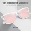 imageMEETSUN Polarized Sunglasses for Men Women UV Protection Classic Driving Sun Glasses3pack Black Grayclear Frame Pink Mirrorgradient Brown Frame