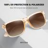 imageMEETSUN Polarized Sunglasses for Men Women UV Protection Classic Driving Sun Glasses3pack Black Graylight Brown Framegradient Brown Frame