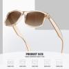 imageMEETSUN Polarized Sunglasses for Men Women UV Protection Classic Driving Sun Glasses3pack Black Graylight Brown Framegradient Brown Frame