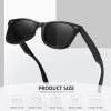 imageMEETSUN Polarized Sunglasses for Women Men Classic Retro Square Frame Driving Trendy Sun Glasses UV ProtectionA1 Matte Black