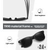 imageMEETSUN Polarized Sunglasses for Women Men Classic Retro Square Frame Driving Trendy Sun Glasses UV ProtectionA1 Matte Black