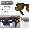 imageMEETSUN Polarized Sunglasses for Women Men Classic Retro Square Frame Driving Trendy Sun Glasses UV ProtectionA1 Tortoise Frame  Brown Gradient Lens