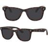 imageMEETSUN Polarized Sunglasses for Women Men Classic Retro Square Frame Driving Trendy Sun Glasses UV ProtectionA1 Tortoise Frame  Grey Lens