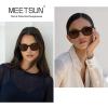imageMEETSUN Polarized Sunglasses for Women Men Classic Retro Square Frame Driving Trendy Sun Glasses UV ProtectionA2 Tortoise Frame  Brown Lens