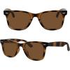imageMEETSUN Polarized Sunglasses for Women Men Classic Retro Square Frame Driving Trendy Sun Glasses UV ProtectionA3 Tortoise Frame  Brown Gradient Lens