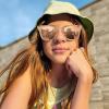 imageMEETSUN Polarized Sunglasses for Women Men Classic Retro Square Frame Driving Trendy Sun Glasses UV ProtectionBrown Frame Champagne Mirrored Lens