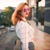 imageMEETSUN Polarized Sunglasses for Women Men Classic Retro Square Frame Driving Trendy Sun Glasses UV ProtectionLight Pink Frame Purplepink Mirrored Lens
