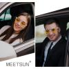imageMEETSUN Polarized Sunglasses for Women Men Classic Retro Square Frame Driving Trendy Sun Glasses UV ProtectionNight Vision Lens Clear Frame