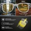 imageMEETSUN Polarized Sunglasses for Women Men Classic Retro Square Frame Driving Trendy Sun Glasses UV ProtectionNight Vision Lens Clear Frame