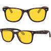 imageMEETSUN Polarized Sunglasses for Women Men Classic Retro Square Frame Driving Trendy Sun Glasses UV ProtectionNight Vision Lens Matte Leopard Frame