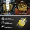 imageMEETSUN Polarized Sunglasses for Women Men Classic Retro Square Frame Driving Trendy Sun Glasses UV ProtectionNight Vision Lens Matte Leopard Frame