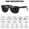 imageMEETSUN Polarized Sunglasses for Women Men Classic Retro Square Frame Driving Trendy Sun Glasses UV ProtectionS1matte Black