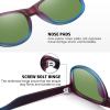 imageMEETSUN Polarized Sunglasses for Women Men Classic Retro Trendy Driving Sun Glasses UV400 Protection 3 Pack3 Pack Gradient FrameBlack  Green  Purple