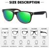 imageMEETSUN Polarized Sunglasses for Women Men Classic Retro Trendy Driving Sun Glasses UV400 Protection 3 Pack3 Pack Gradient FrameBlack  Green  Purple