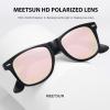 imageMEETSUN Polarized Sunglasses for Women Men Classic Retro Trendy Driving Sun Glasses UV400 Protection 3 Pack3 Pack Matte Black  Black Pink  White Pink