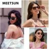 imageMEETSUN Polarized Sunglasses for Women Men Classic Retro Trendy Driving Sun Glasses UV400 Protection 3 Pack3 Pack Matte Black  Brown  Tortoise Brown