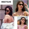 imageMEETSUN Polarized Sunglasses for Women Men Classic Retro Trendy Driving Sun Glasses UV400 Protection 3 Pack3 Pack Matte Black  Brown Gradient  Light Brown