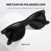 imageMEETSUN Polarized Sunglasses for Women Men Classic Retro Trendy Driving Sun Glasses UV400 Protection 3 Pack3 Pack Matte Black  Brown Gradient  Tortoise Brown