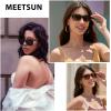 imageMEETSUN Polarized Sunglasses for Women Men Classic Retro Trendy Driving Sun Glasses UV400 Protection 3 Pack3 Pack Matte Black  Brown Gradient  Tortoise Brown