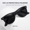imageMEETSUN Polarized Sunglasses for Women Men Classic Retro Trendy Driving Sun Glasses UV400 Protection 3 Pack3 Pack Matte Black  Champagne Mirrored  Pink Mirrored