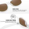 imageMEETSUN Polarized Sunglasses for Women Men Classic Retro Trendy Driving Sun Glasses UV400 Protection 3 Pack3 Pack Matte Clear FrameBlack  Blue  Pink