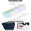 imageMEETSUN Polarized Sunglasses for Women Men Classic Retro Trendy Driving Sun Glasses UV400 Protection 3 Pack3 Pack Matte Clear FrameBlack  Blue  Pink