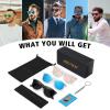imageMEETSUN Polarized Sunglasses for Women Men Classic Retro Trendy Driving Sun Glasses UV400 Protection 3 Pack3 Pack Matte Clear FrameBlack  Blue  Pink