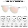 imageMEETSUN Polarized Sunglasses for Women Men Classic Retro Trendy Driving Sun Glasses UV400 Protection 3 Pack3 Pack Matte Clear FrameBlack  Blue  Pink