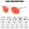 imageMEETSUN Polarized Sunglasses for Women Men Classic Retro Trendy Driving Sun Glasses UV400 Protection 3 Pack3 Pack Matte Clear FrameBlue  Green  Red