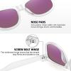 imageMEETSUN Polarized Sunglasses for Women Men Classic Retro Trendy Driving Sun Glasses UV400 Protection 3 Pack3 Pack Matte Clear FrameBlue  Green  Red